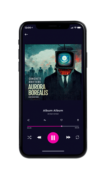 Tablet view of Premade Electronica & Ambient Album Cover - Rainee #11566 | AlbumArtZone*