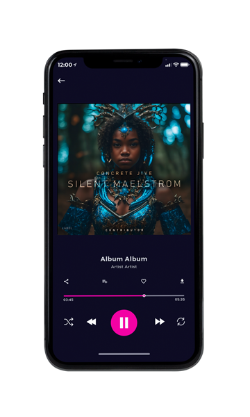 Tablet view of Premade Indie & Folk Music Album Cover - Outer Space #11572 | AlbumArtZone*