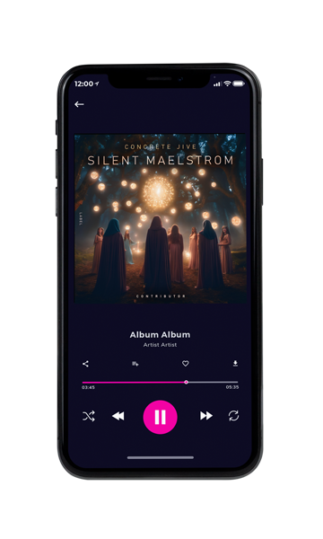 Tablet view of Premade Electronica & Ambient Album Cover - Thunder #11575 | AlbumArtZone*