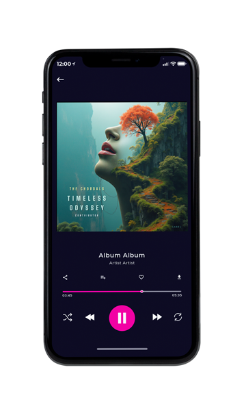 Tablet view of Premade Electronica & Ambient Album Cover - Lunar Green #11657 | AlbumArtZone*