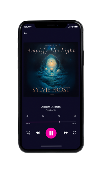 Tablet view of Premade Electronica & Ambient Album Cover - Black #11713 | AlbumArtZone*