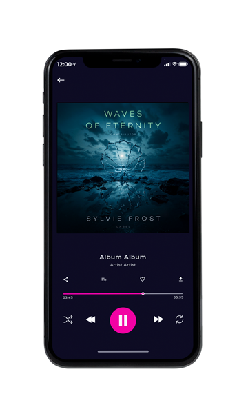 Tablet view of Premade Electronica & Ambient Album Cover - Black Pearl #11723 | AlbumArtZone*