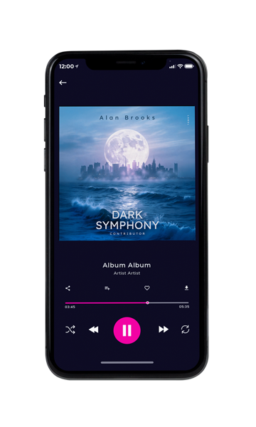 Tablet view of Premade Electronica & Ambient Album Cover - Waikawa Gray #11753 | AlbumArtZone*