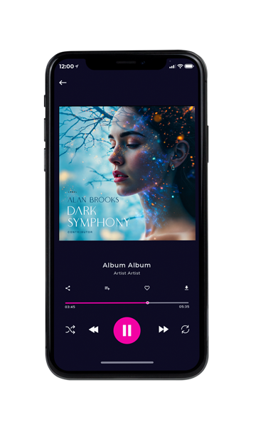 Tablet view of Premade Electronica & Ambient Album Cover - Ebony Clay #11774 | AlbumArtZone*