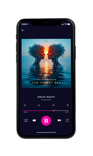 Tablet view of Premade Electronica & Ambient Album Cover - Blue Dianne #11782 | AlbumArtZone*