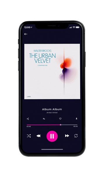 Tablet view of Premade Contemporary Music Album Cover - Soft Peach #11801 | AlbumArtZone*