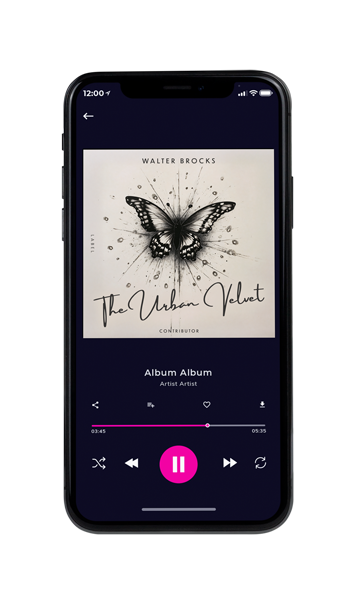 Tablet view of Premade Indie & Folk Music Album Cover - Pearl Bush #11816 | AlbumArtZone*