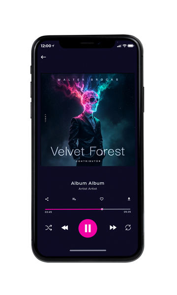 Tablet view of Premade EDM, House & Dub Album Cover - Ebony #11832 | AlbumArtZone*
