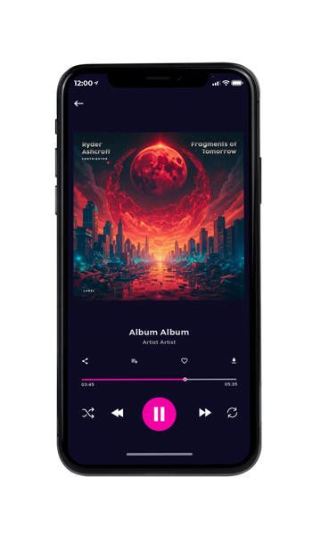 Tablet view of Premade Electronica & Ambient Album Cover - Baltic Sea #11897 | AlbumArtZone*