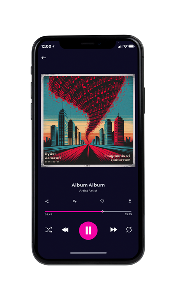 Tablet view of Premade Indie & Folk Music Album Cover - New York Pink #11916 | AlbumArtZone*