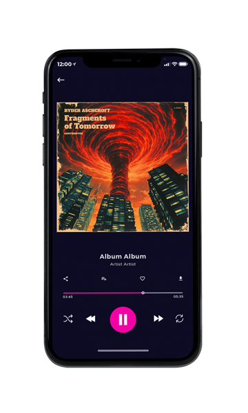 Tablet view of Premade EDM, House & Dub Album Cover - Red Damask #11920 | AlbumArtZone*