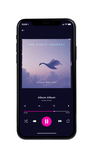 Tablet view of Premade Indie & Folk Music Album Cover - Amethyst Smoke #11986 | AlbumArtZone*