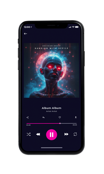 Tablet view of Premade Electronica & Ambient Album Cover - Ebony Clay #12068 | AlbumArtZone*