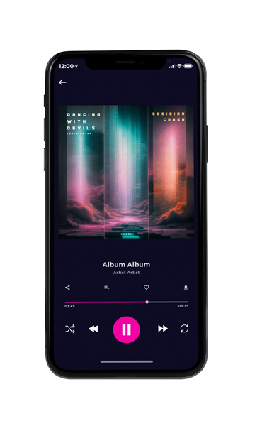 Tablet view of Premade Electronica & Ambient Album Cover - Outer Space #12083 | AlbumArtZone*