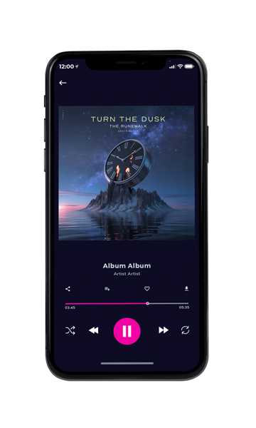 Tablet view of Premade Contemporary Music Album Cover - Oxford Blue #12198 | AlbumArtZone*