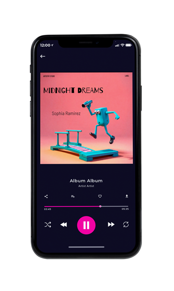 Tablet view of Premade Music for Children Album Cover - Apricot #16032 | AlbumArtZone*