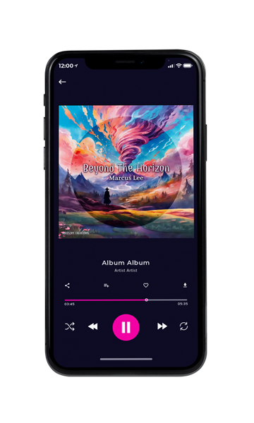 Tablet view of Premade Electronica & Ambient Album Cover - Gun Powder #16038 | AlbumArtZone*