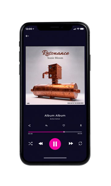 Tablet view of Premade Electronica & Ambient Album Cover - Silver Rust #16090 | AlbumArtZone*