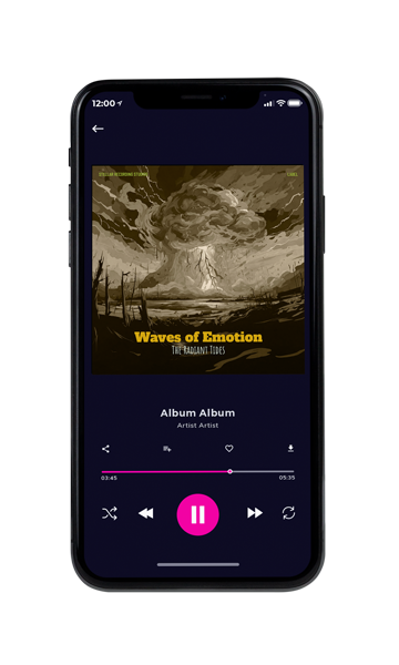 Tablet view of Premade Electronica & Ambient Album Cover - Black Marlin #16240 | AlbumArtZone*