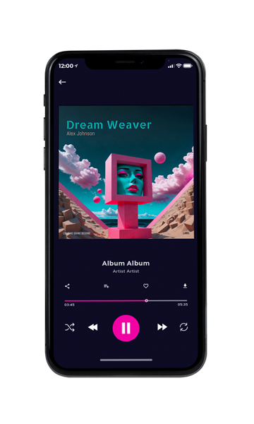 Tablet view of Premade Contemporary Music Album Cover - Old Rose #16254 | AlbumArtZone*