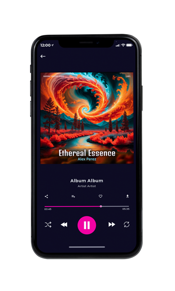 Tablet view of Premade Electronica & Ambient Album Cover - Burnt Sienna #16255 | AlbumArtZone*
