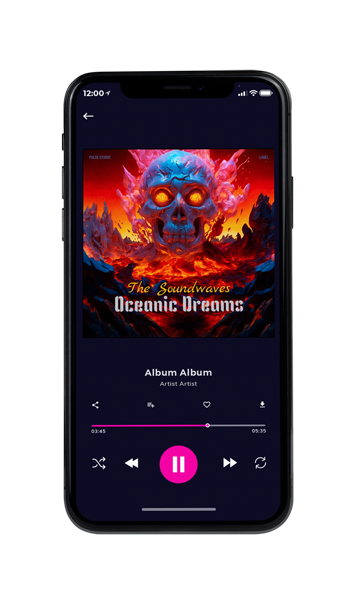 Tablet view of Premade Rock,Punk & Alternative Album Cover - Red Damask #16265 | AlbumArtZone*