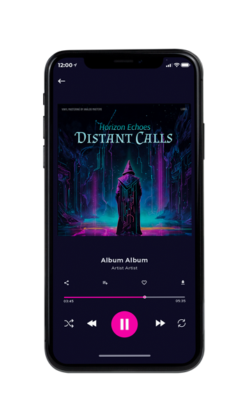 Tablet view of Premade Electronica & Ambient Album Cover - Ebony #16331 | AlbumArtZone*