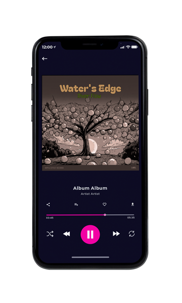 Tablet view of Premade Indie & Folk Music Album Cover - Taupe #16365 | AlbumArtZone*
