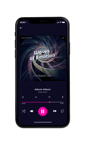 Tablet view of Premade Contemporary Music Album Cover - Steel Gray #16402 | AlbumArtZone*