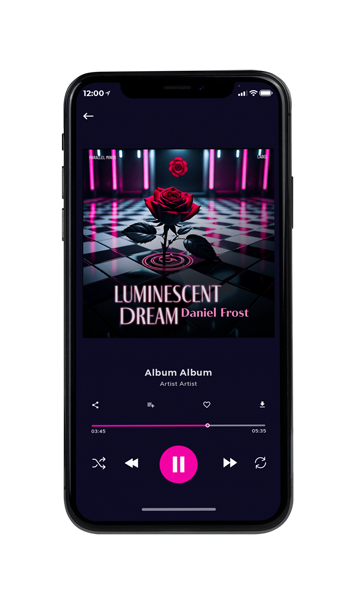 Tablet view of Premade Electronica & Ambient Album Cover - Viola #16520 | AlbumArtZone*