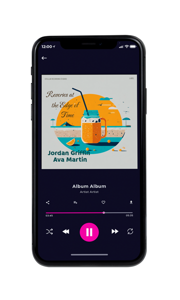 Tablet view of Premade Summer Hits Album Cover - Foggy Gray #16647 | AlbumArtZone*