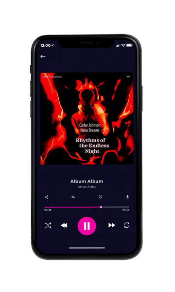 Tablet view of Premade Contemporary Music Album Cover - Black #16674 | AlbumArtZone*