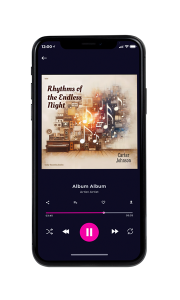 Tablet view of Premade Contemporary Music Album Cover - Stark White #16684 | AlbumArtZone*