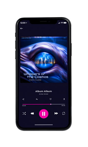 Tablet view of Premade Electronica & Ambient Album Cover - Bunting #16752 | AlbumArtZone*