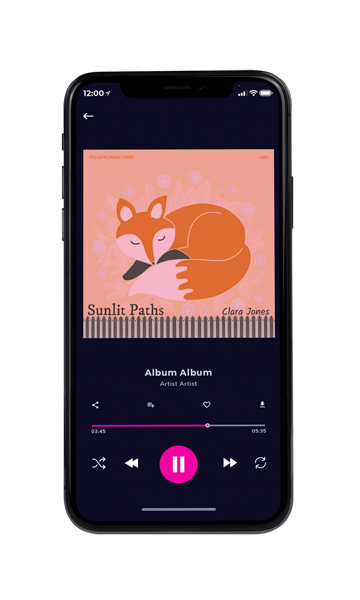Tablet view of Premade Indie & Folk Music Album Cover - Tonys Pink #16754 | AlbumArtZone*