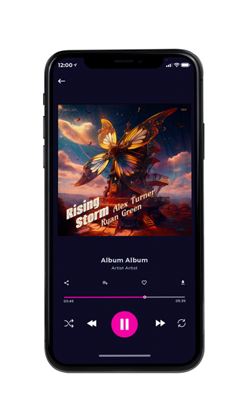Tablet view of Premade Electronica & Ambient Book Cover - Thunder #16768 | AlbumArtZone*