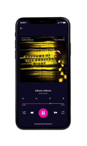 Tablet view of Premade Contemporary Music Album Cover - Graphite #16792 | AlbumArtZone*
