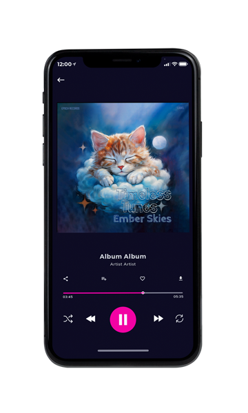 Tablet view of Premade Electronica & Ambient Album Cover - Cloud Burst #16802 | AlbumArtZone*