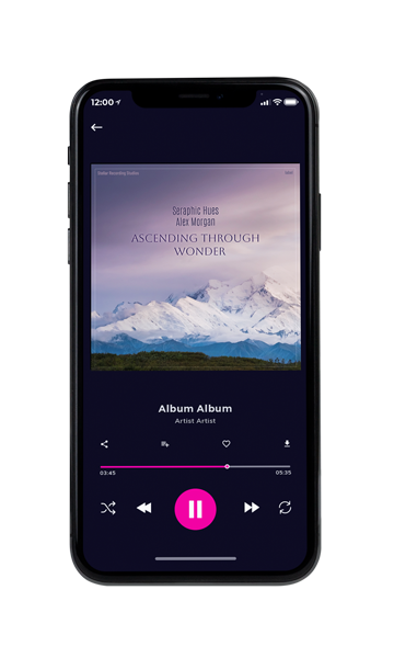 Tablet view of Premade Indie & Folk Music Album Cover - Pink Swan #16812 | AlbumArtZone*