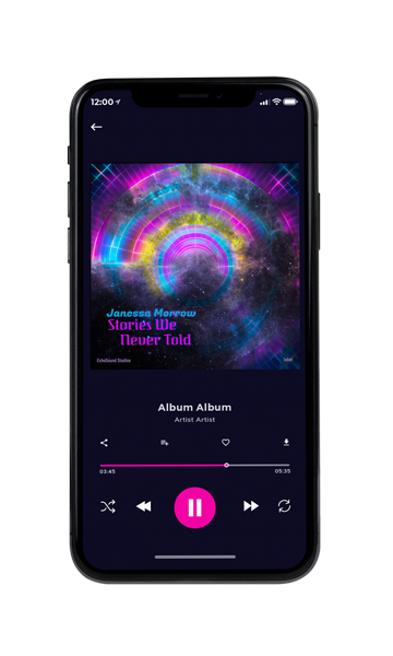 Tablet view of Premade Electronica & Ambient Album Cover - Steel Gray #16847 | AlbumArtZone*