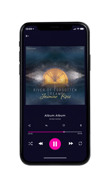 Tablet view of Premade Electronica & Ambient Book Cover - Oxford Blue #17081 | AlbumArtZone*
