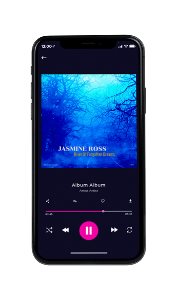 Tablet view of Premade Indie & Folk Music Album Cover - International Klein Blue #17087 | AlbumArtZone*