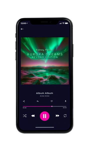 Tablet view of Premade Contemporary Music Album Cover - Lunar Green #17171 | AlbumArtZone*