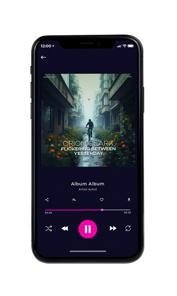 Tablet view of Premade Indie & Folk Music Album Cover - Outer Space #17227 | AlbumArtZone*