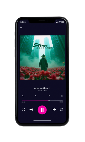 Tablet view of Premade Country & Acoustic Album Cover - Lunar Green #17246 | AlbumArtZone*
