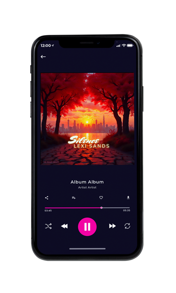 Tablet view of Premade Contemporary Music Album Cover - Aubergine #17249 | AlbumArtZone*
