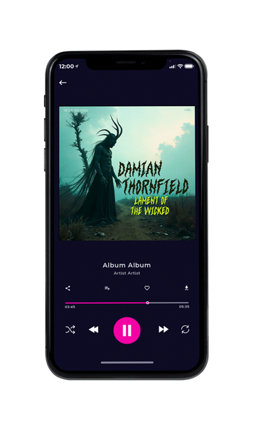 Tablet view of Premade Indie & Folk Music Album Cover - Frost #17353 | AlbumArtZone*