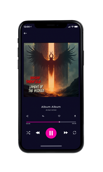 Tablet view of Premade Rock,Punk & Alternative Album Cover - Merlin #17356 | AlbumArtZone*