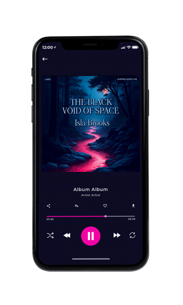 Tablet view of Premade Electronica & Ambient Album Cover - Black Pearl #17469 | AlbumArtZone*