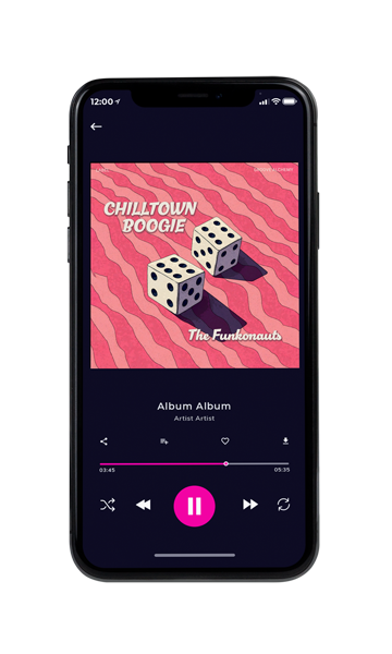 Tablet view of Premade Pop Album Cover - Deep Blush #17569 | AlbumArtZone*